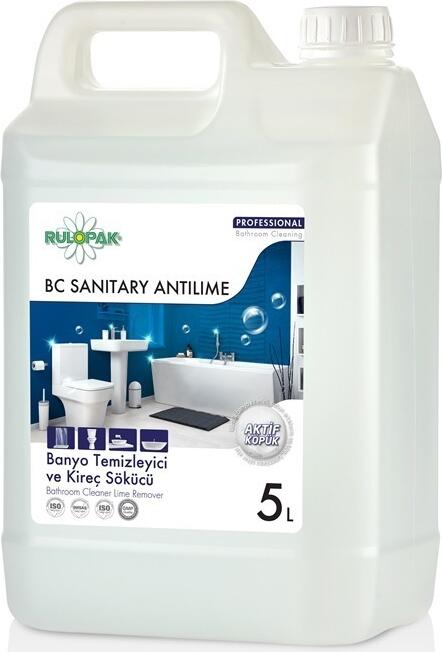 BY CLEAN Antilime Quick Detergent Profesional pentru Bai si Detartriere cu Spuma Activa pentru Gresii, Chiuvete si Obiecte Sanitare, 5l