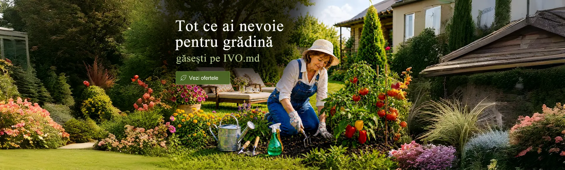 Tot ce ai nevoie pentru grădină găsești pe IVO.md