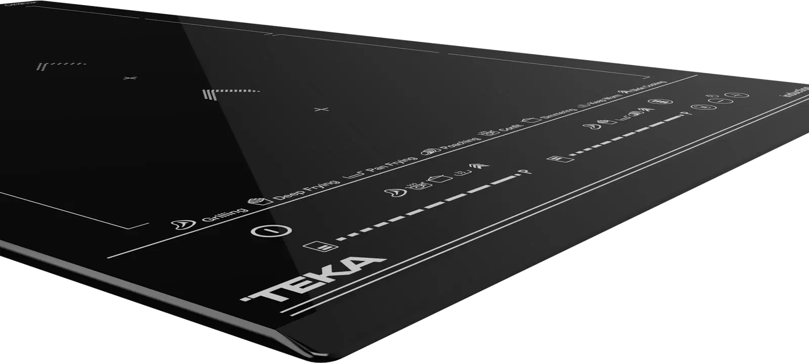 Plita Inductie Modulara Teka IZS 34700, 30cm Sticla Ceramica Neagra, 4 Zone cu Slide FLEX, Control Touch Domislider, Power Plus, Blocare Copii