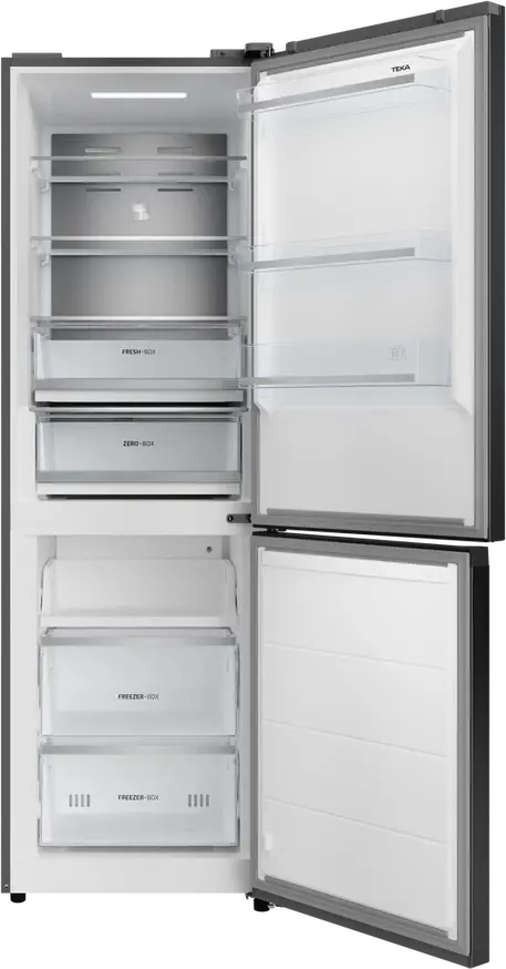 Frigider Combinat Teka RBF 64670 SS, Total No Frost, Motor Inverter, Inox, Clasa Energetică C, Volum 338L, Dimensiuni 60x70x185 cm