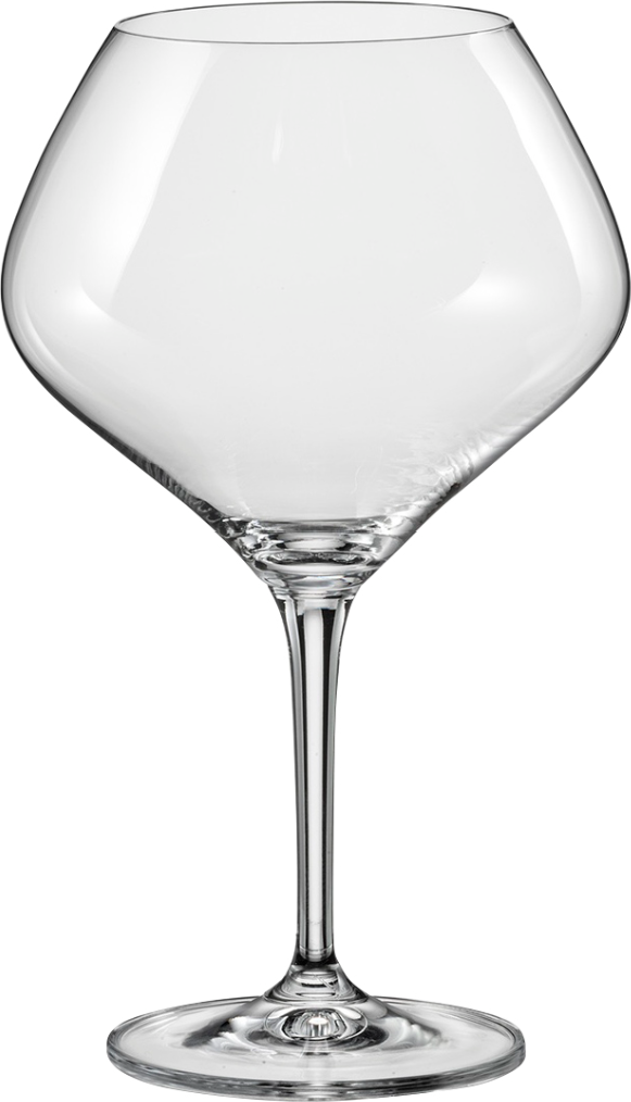 Set de 2 pahare pentru vin roșu Bohemia Cristal Amoroso, 470 ml, cristal, design pentru oxigenare și dezvoltarea aromelor, înălțime 20.8 cm