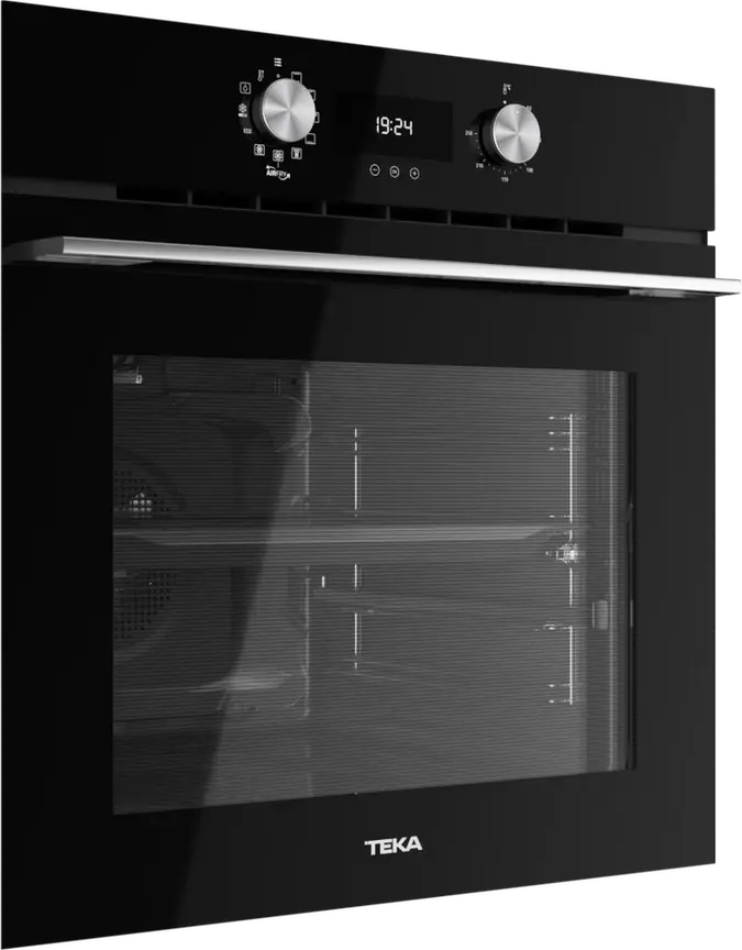 Cuptor Multifuncțional Teka HLB 8416 BK, Funcție AirFry, Sistem Surround Temp Turbo, Curățare HydroClean PRO, SoftClose, Șine Telescopice, Clasa A+, 70L