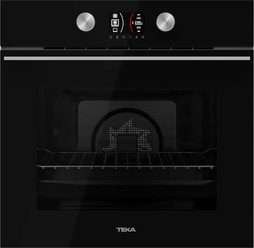 Teka HLB 8600 BK Multifunction Built-in Oven, A+ Energy Class, 70L Capacity, 12 Cooking Functions, HydroClean PRO, TFT Display, Telescopic Guides