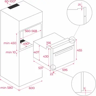 Cuptor Compact Multifunctional cu Abur Teka HLC 8470 SC BK, 44L, Clasa Energetică A+, HydroClean PRO, Ecran TFT Touch, Sticlă Neagră