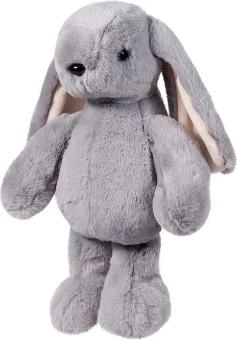 Плюшевая игрушка кролик Stip Grey, мягкий приятный кролик, 35 см, 100% полиэстер, моющийся, безопасен для детей 0-2 лет, производство Молдова