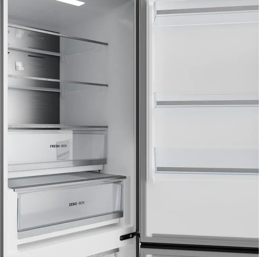 Холодильник Teka RBF 84680 SS с морозильной камерой, Total No Frost, Inox, инверторный мотор, DualTemp, Metal Cooling, объем 338 л, 60x70x185 см