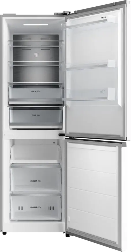 Teka RBF 64670 WH Free-standing Bottom Freezer Refrigerator, Total No Frost, 338L Capacity, Energy Class C, White, 59.5x70x185 cm