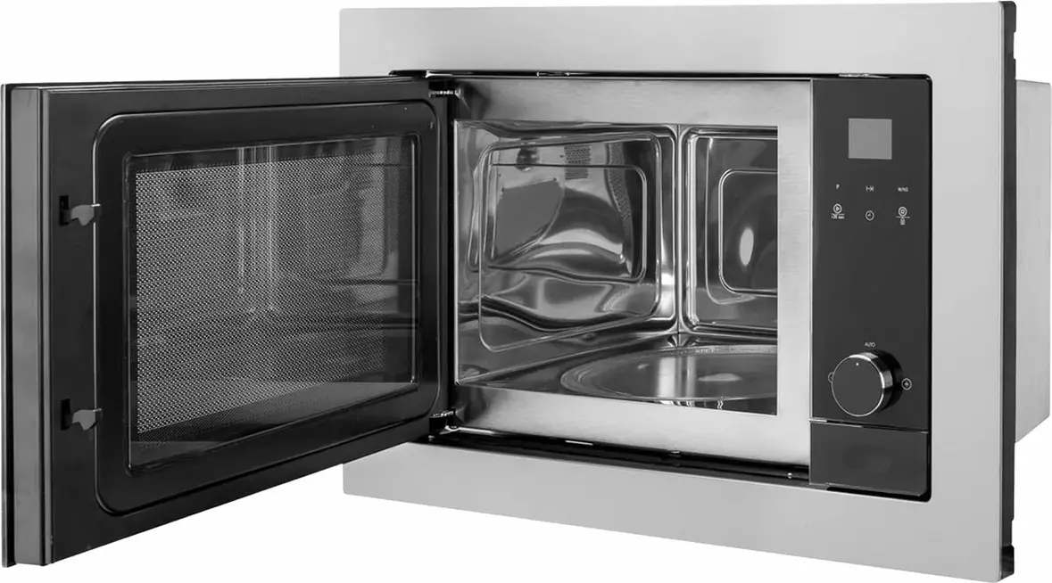 Teka MS 620 BIS Built-in Microwave Oven with Quartz Grill, 20L Capacity, 700W/1000W, Stainless Steel Inox, Touch Control TFT Display, Auto Defrost