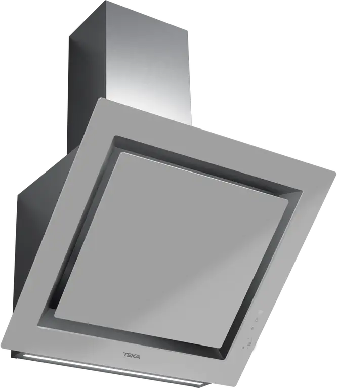Hota Decorativă Verticală Teka DLV 68660 SM TOS, Urban Colors Steam Grey, 600mm, Control Touch, Iluminare LED, Funcție Fresh AIR, Motor EcoPower, 725 m3/h