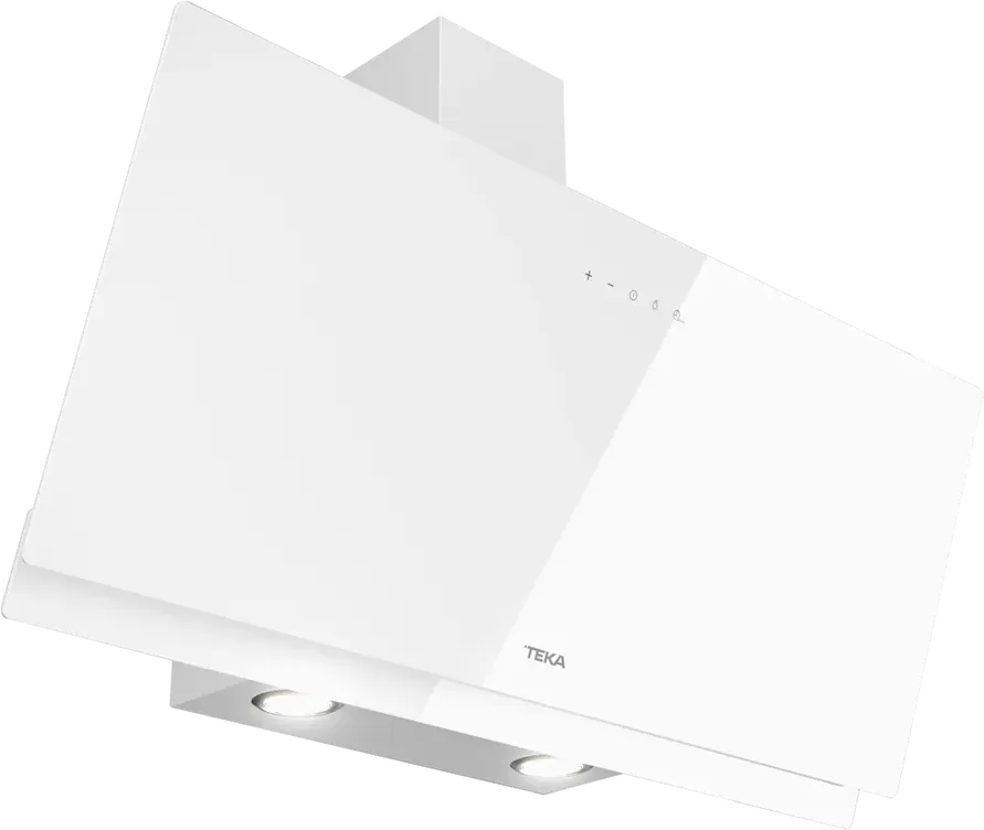 Hota Decorativă Verticală Teka DVN 94030, Urban Colors White Marble, 898mm, Control Touch, Capacitate 460 m3/h, 2 Lămpi LED, Filtru Aluminiu