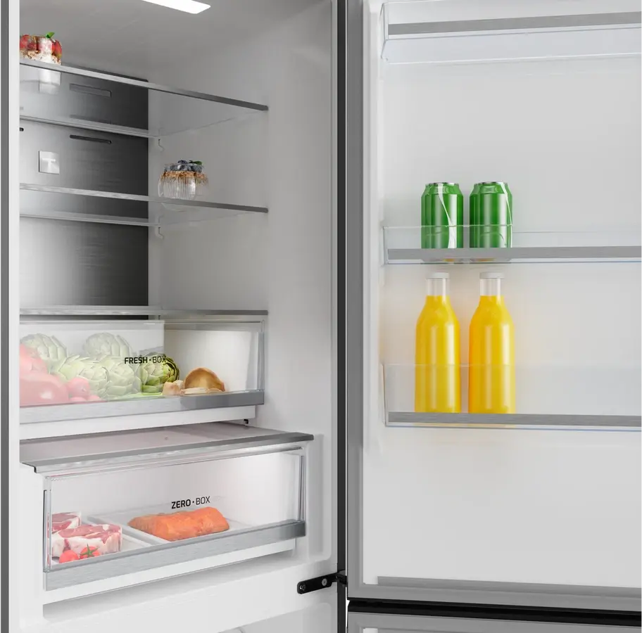 Frigider Combinat Teka RBF 64670 SS, Total No Frost, Motor Inverter, Inox, Clasa Energetică C, Volum 338L, Dimensiuni 60x70x185 cm