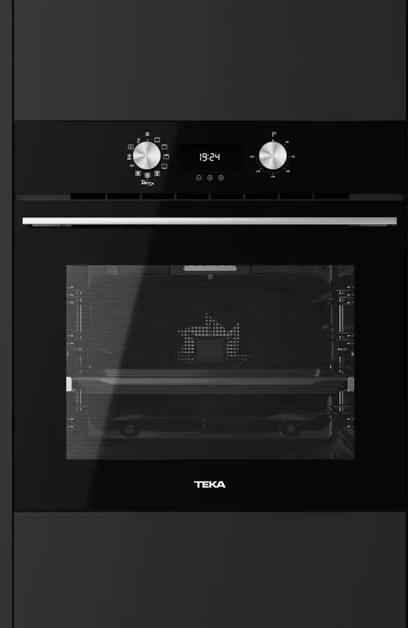 Cuptor Multifuncțional Teka HLB 8416 BK, Funcție AirFry, Sistem Surround Temp Turbo, Curățare HydroClean PRO, SoftClose, Șine Telescopice, Clasa A+, 70L