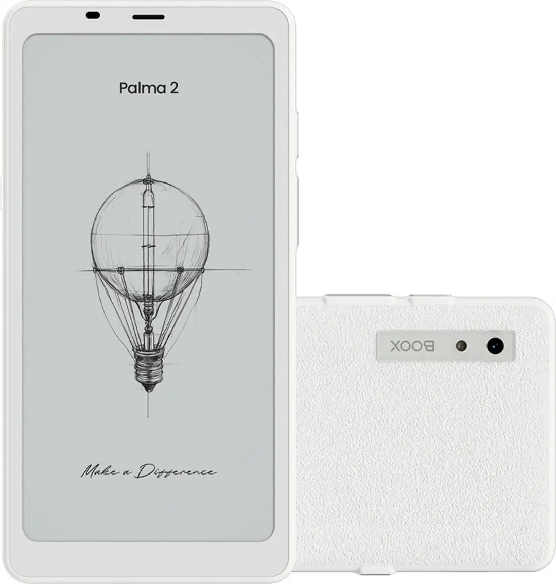 ONYX BOOX Palma 2 Mobile ePaper E-Reader, 6.13" E Ink Carta 1200, 300 PPI, Octa-Core, 6GB RAM, 128GB, Android 13, Fingerprint Sensor - White