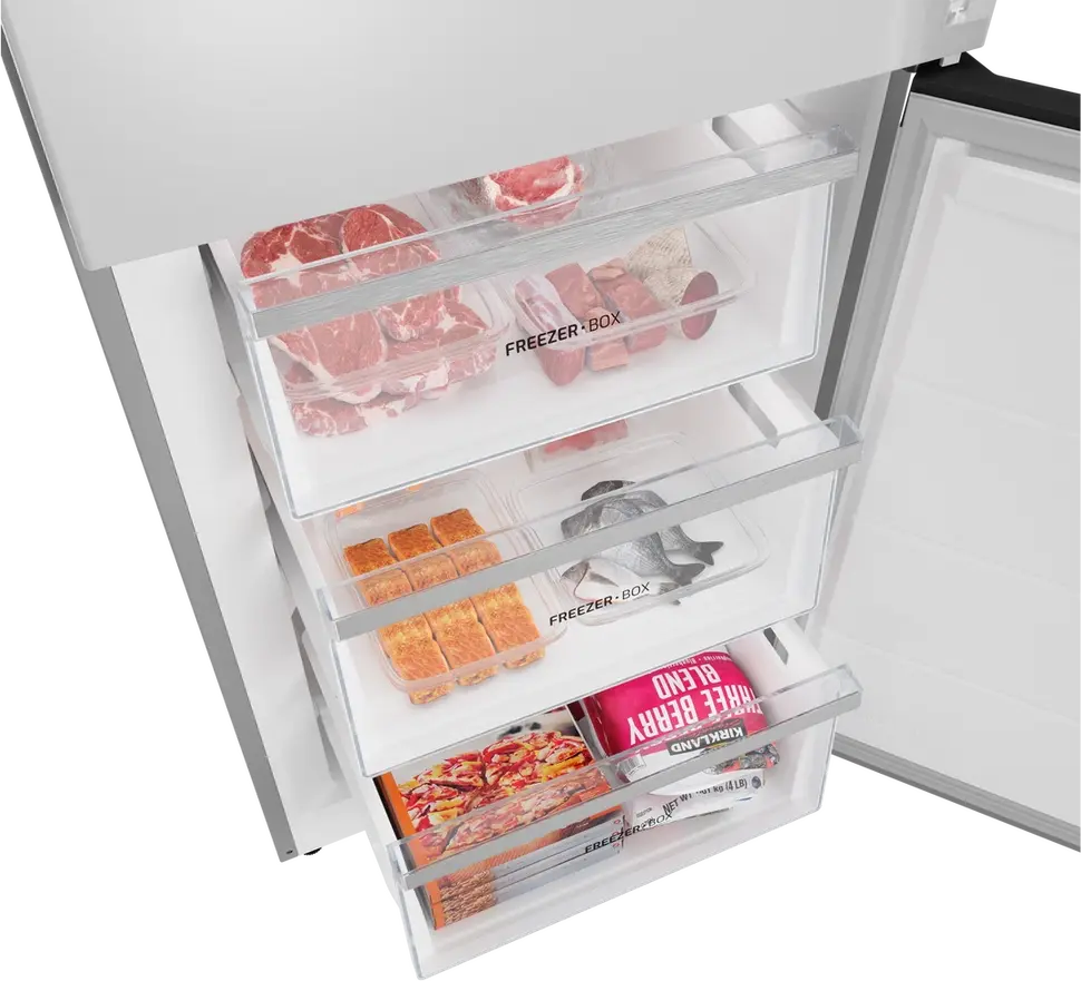 Frigider Combinat Teka RBF 68670 WH, Total No Frost, Motor Inverter, Control Electronic, Iluminare LED, Alb, Capacitate 378L, Dimensiuni 60x70x201 cm