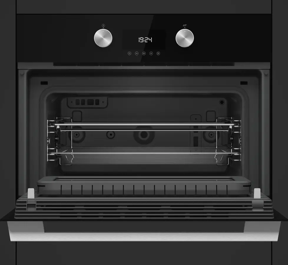 Cuptor cu Microunde și Grill Încorporabil Teka MLC 8440 BK, Ediția Urban Colors, Putere 1000W/1400W, Capacitate 45L, Control Touch, Negru Night River