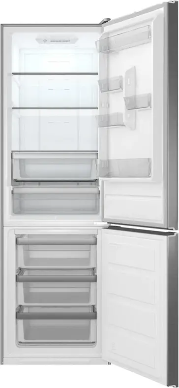 Teka NFL 342 C E-INOX Free Standing Combi Refrigerator, Full No Frost, Bottom Freezer, 302L Net Volume, Energy Class E, Inox Fingerprint Proof