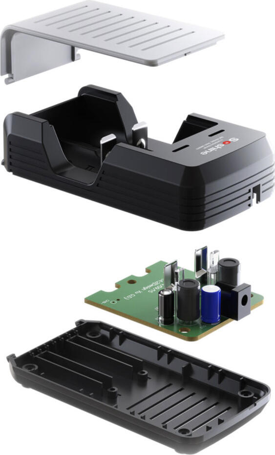 Soshine S2 SC-S2 Încărcător Inteligent Dual pentru Acumulatori Li-Ion 18650 17670, Încărcare Rapidă 1A, Include Adaptor Priză și Auto