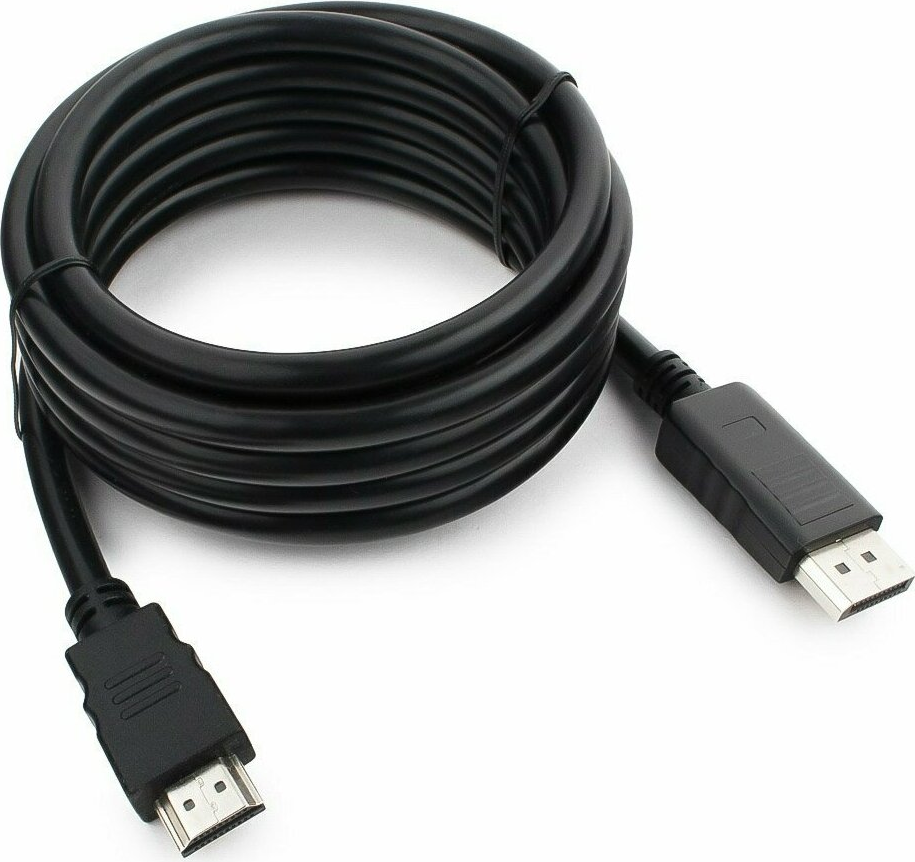 Cablexpert CC-DP-HDMI-3M DisplayPort to HDMI Adapter Cable, 3m, Unidirectional, 4K Support, Gold-Plated Connectors, Black