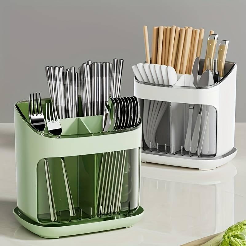 Modern Plastic Hygienic Kitchen Cutlery Organizer