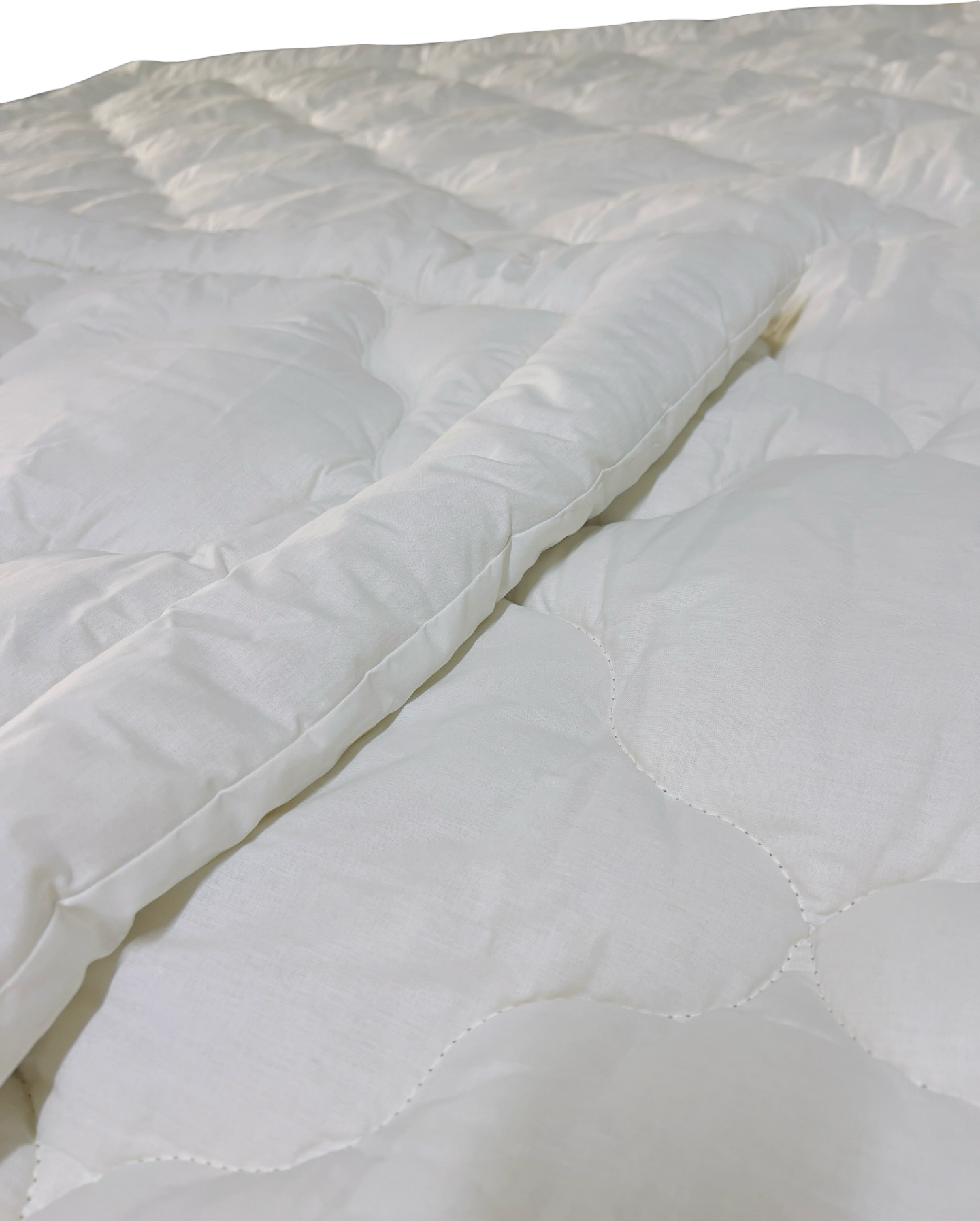 Kivrak Winter Duvet 200x220 cm, 100% Natural Southern Tsigai Sheep Wool Filling 3kg, 100% Cotton Ranfors Cover, Quilted Warm Blanket with Carrying Bag