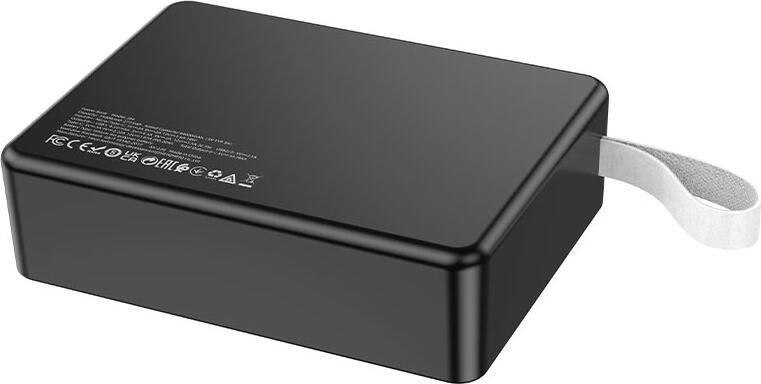 Hoco J94 Overlord Power Bank 75000mAh 22,5W Încărcare rapidă PD QC SCP Baterie externă cu afișaj LED și 4 ieșiri USB - Negru
