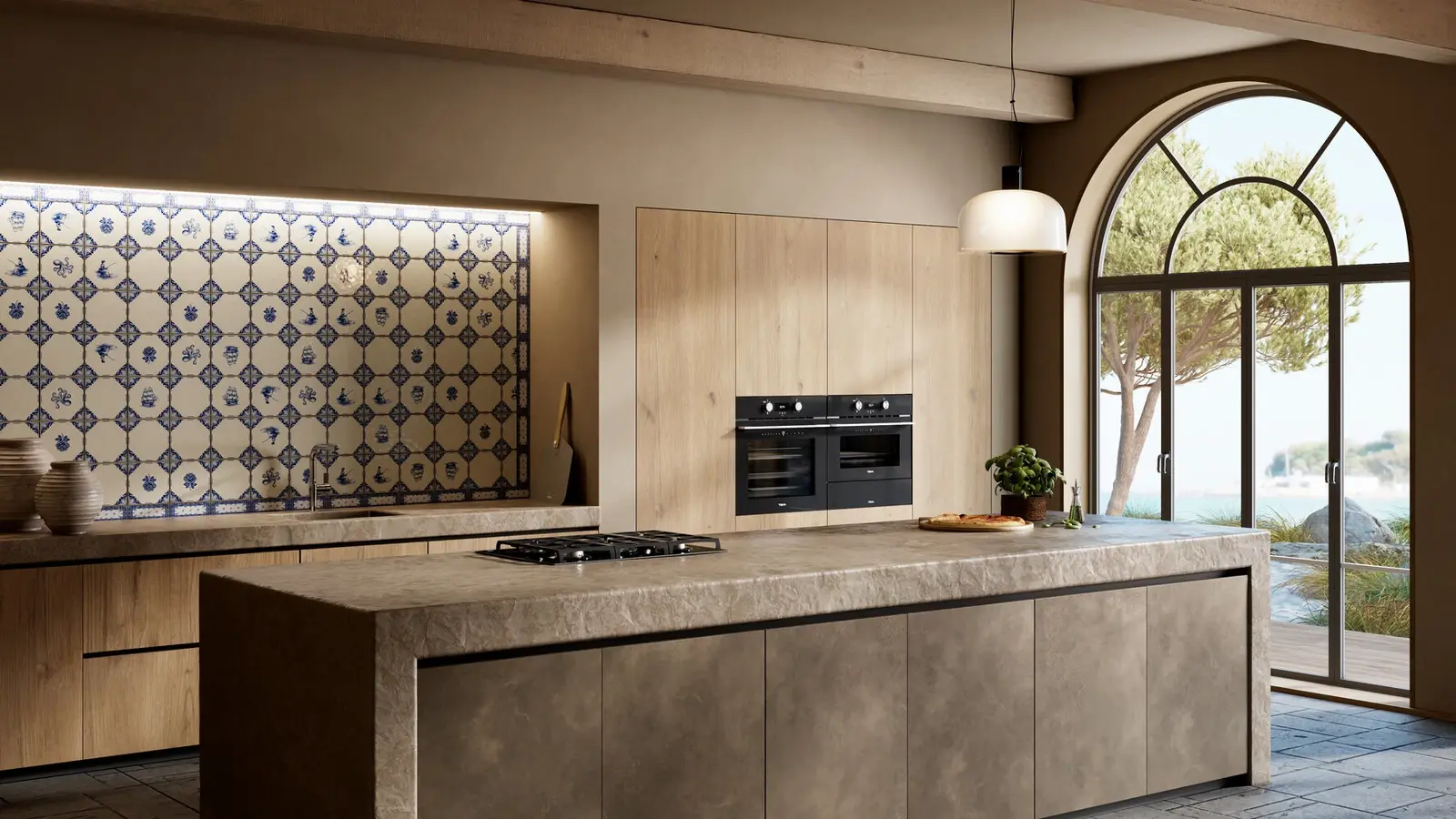 Teka HLB 8510 P MastroPizza Built-in Oven, Pyrolysis & HydroClean PRO, 70L, A+ Energy Class, Surround Temp Turbo, Touch Control, SoftClose, Pizza Stone