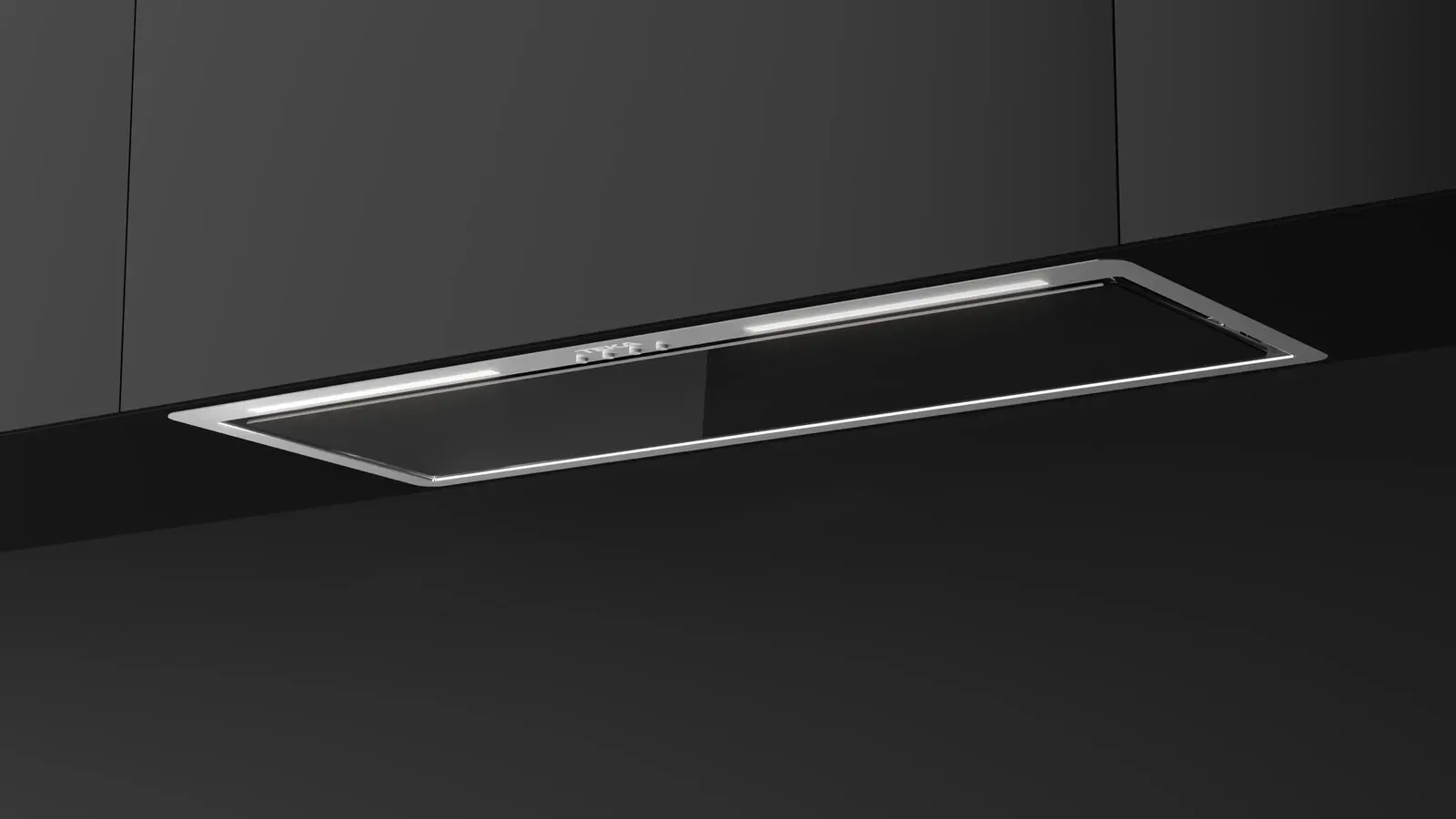 Teka GFL 77651 EOS Built-in Kitchen Hood, Stainless Steel and Black Glass, Perimeter Extraction, 726 m3/h Max Airflow, Energy Class A+, Electronic Control