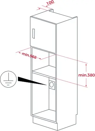 Teka MS 620 BIS Built-in Microwave Oven with Quartz Grill, 20L Capacity, 700W/1000W, Stainless Steel Inox, Touch Control TFT Display, Auto Defrost
