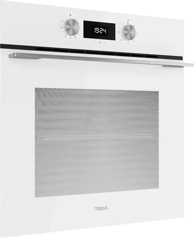 Teka HLB 8400 Multifunction Built-in Oven, Urban Colours Cristal White, 70L Capacity, A+ Energy Class, HydroClean Steam Cleaning, SurroundTemp Turbo, Telescopic Guides