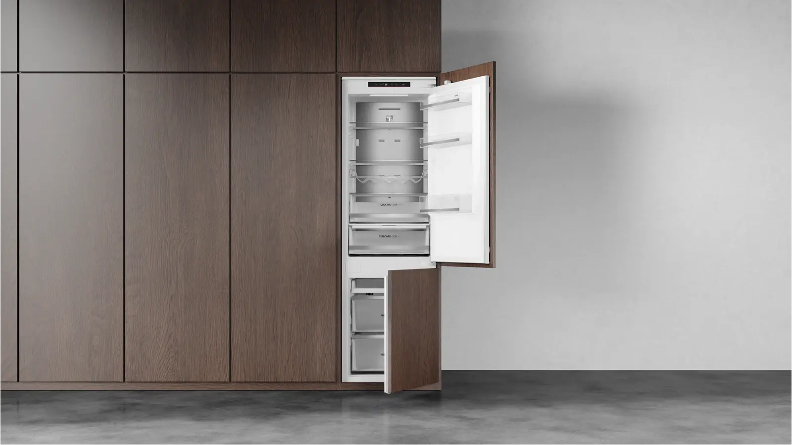 Teka RBF 73395 FI Built-in Bottom Freezer Refrigerator, Total No Frost, Inverter Compressor, 267L Capacity, Energy Class C, VitaCare Box, 178.5cm