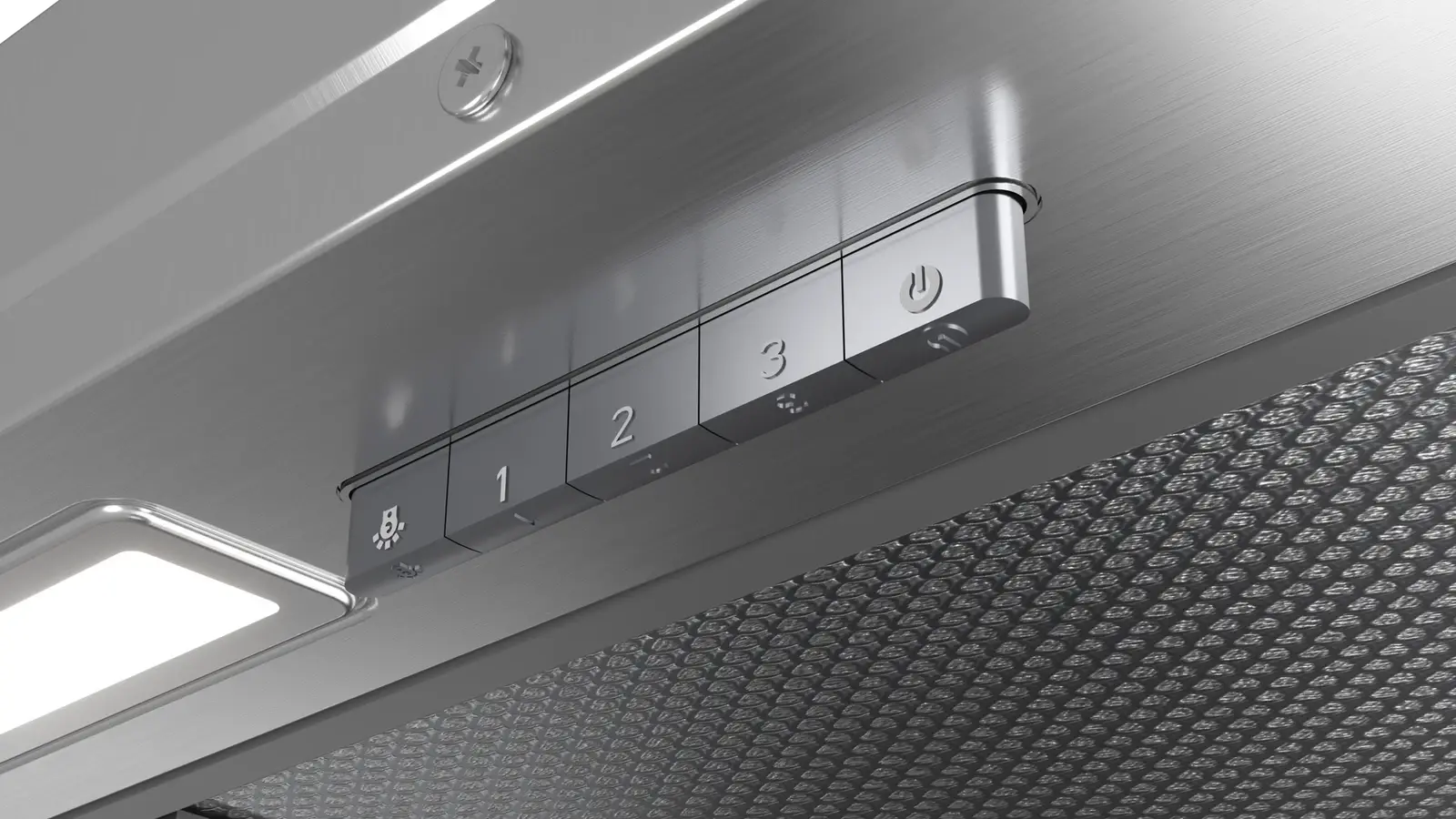 Teka GFI 63030 KOS IX Integra Fully Integrated Built-in Hood, 60 cm, Stainless Steel and Black Glass, LED Lighting, EasyFix Installation, 316 m3/h