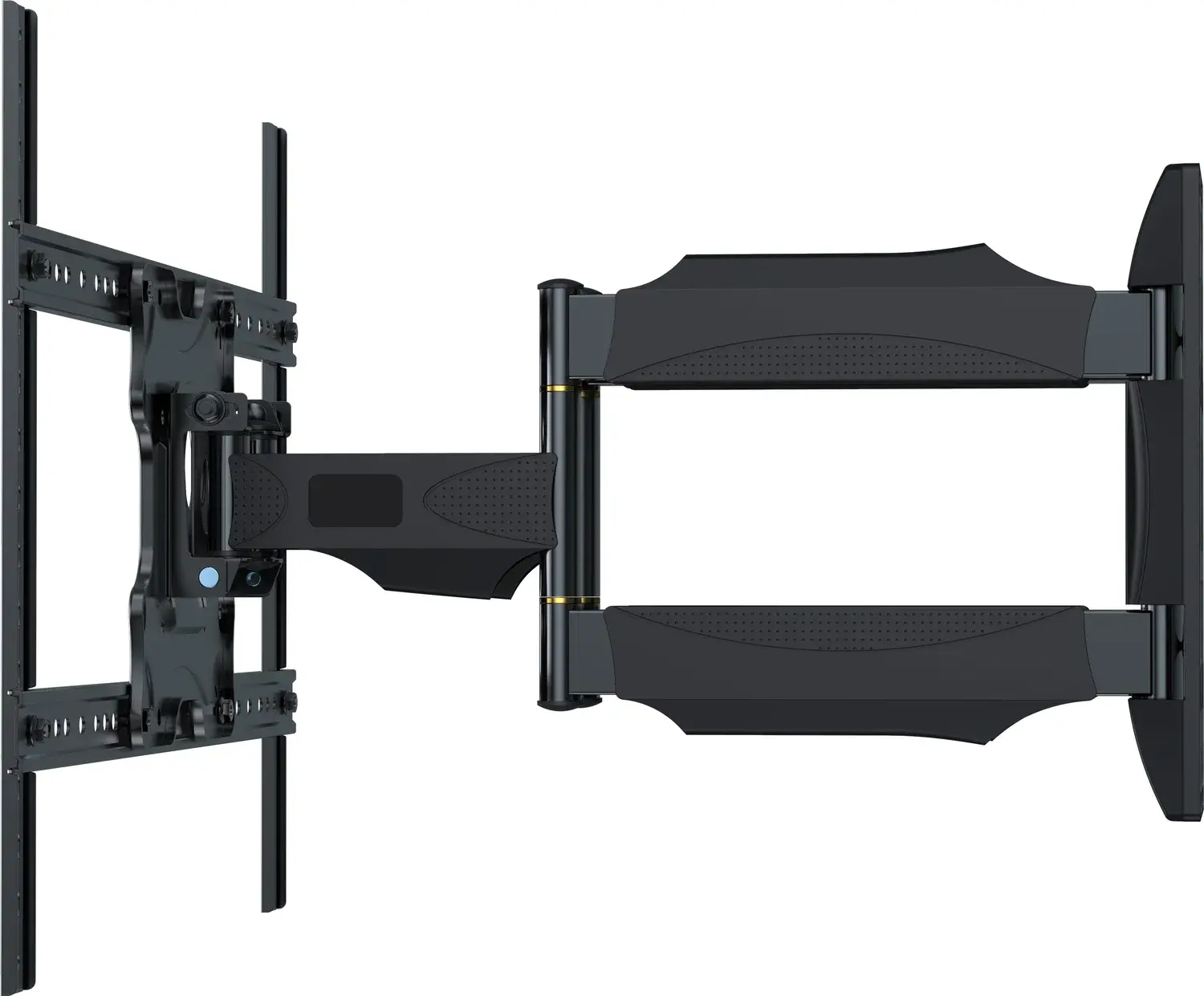 Suport TV de perete Gembird WM-75ST-02 cu braț dublu mobil pentru ecrane 32-75 inch, VESA pana la 600x400mm, Capacitate 45kg, Înclinare -5/+8 grade, Negru