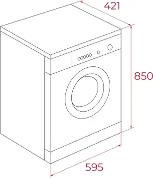 Teka WMK 40740 Front-Load Washing Machine, 7kg Capacity, Inverter Motor, Energy Class A, 1200 rpm Spin Speed, Steam Function, 15 Programs, White