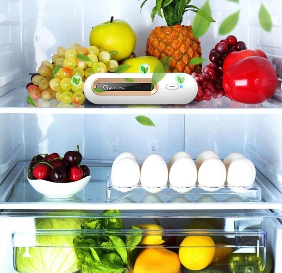 WANGCL Refrigerator Deodorizer W8, Rechargeable Ozone Generator, 2000mAh Battery, 2 Modes, Air Purifier for Fridge, Wardrobe and Shoe Cabinet