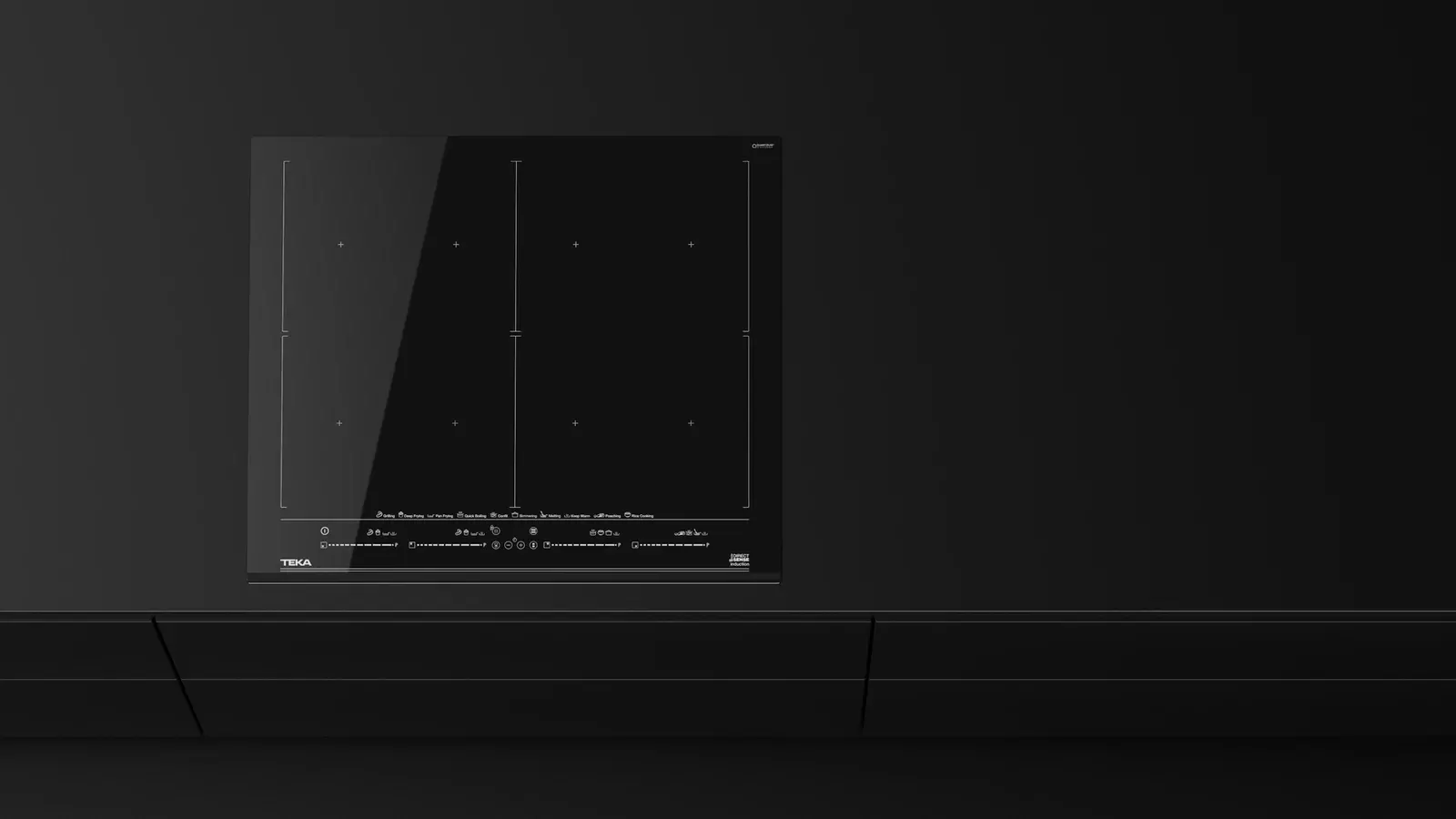 Teka IZF 68700 MasterSense FullFlex Induction Cooktop, 60cm Ceramic Glass, Touch Control MultiSlider, Power Plus, Night River Black
