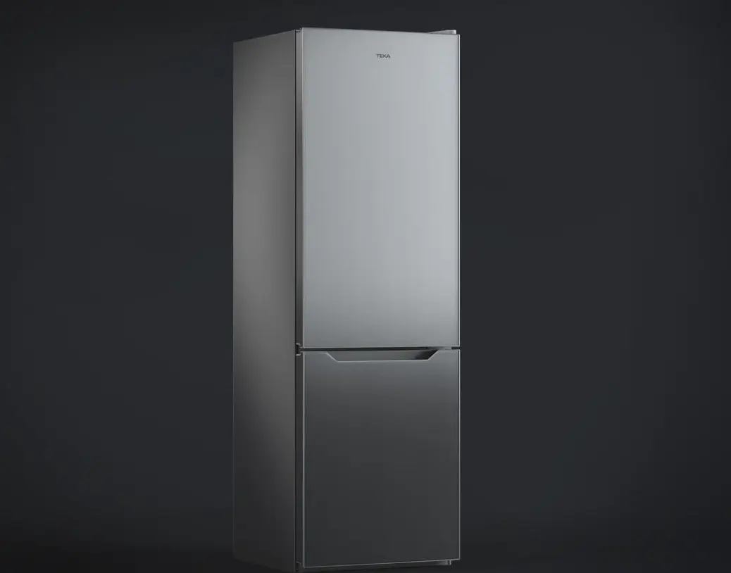 Teka NFL 342 C E-INOX Free Standing Combi Refrigerator, Full No Frost, Bottom Freezer, 302L Net Volume, Energy Class E, Inox Fingerprint Proof