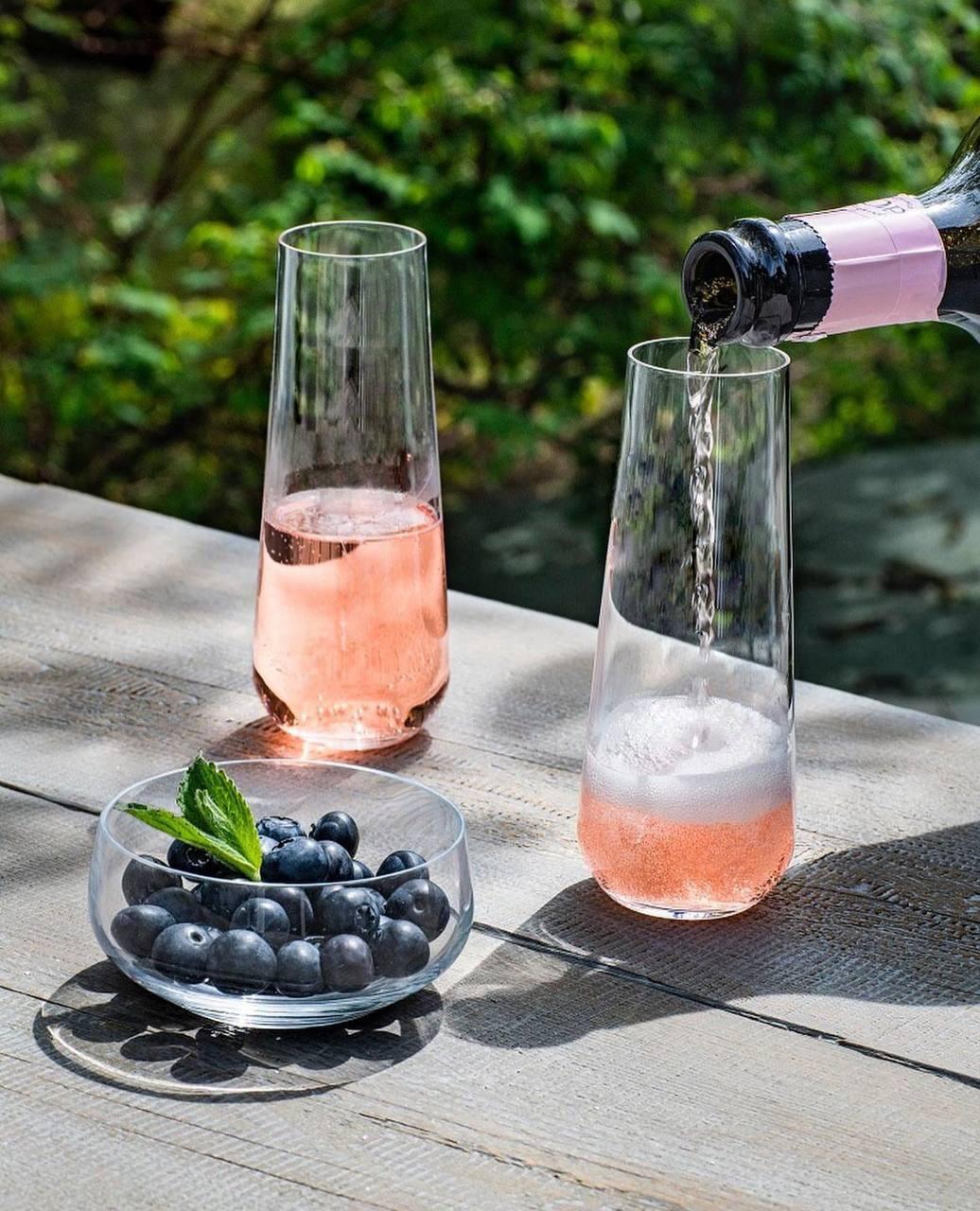 Set de 6 pahare fara picior Bohemia Crystal Sandra, 250ml din cristal fara plumb, forma laleala pentru sampanie si cocktailuri, 40728/250ML
