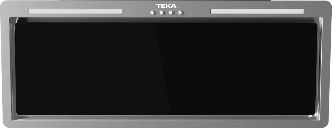 Teka GFL 77651 EOS Built-in Kitchen Hood, Stainless Steel and Black Glass, Perimeter Extraction, 726 m3/h Max Airflow, Energy Class A+, Electronic Control