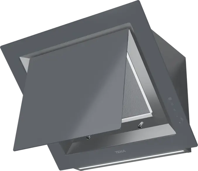 Teka DLV 68660 ST TOS Urban Colors Vertical Decorative Hood, Stone Grey, 60cm, Touch Control, LED BAR, Fresh AIR, 725 m3/h Max Extraction