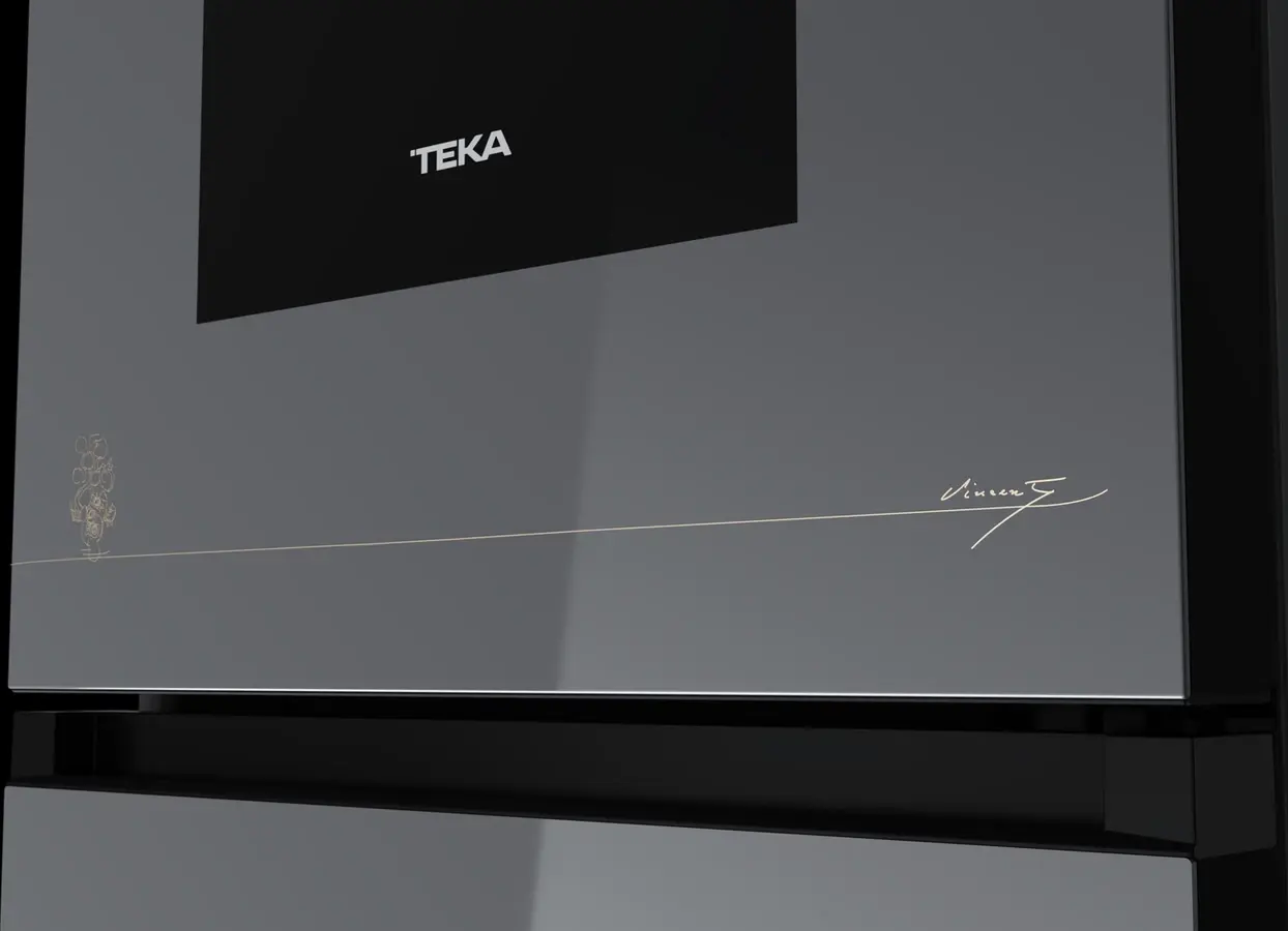 Teka RBF 88670 Van Gogh Free-standing Combi Refrigerator Freezer, Total No Frost, Inverter Motor, Dark Grey Crystal, 378L, Energy Class C, 59.5x70x201 cm