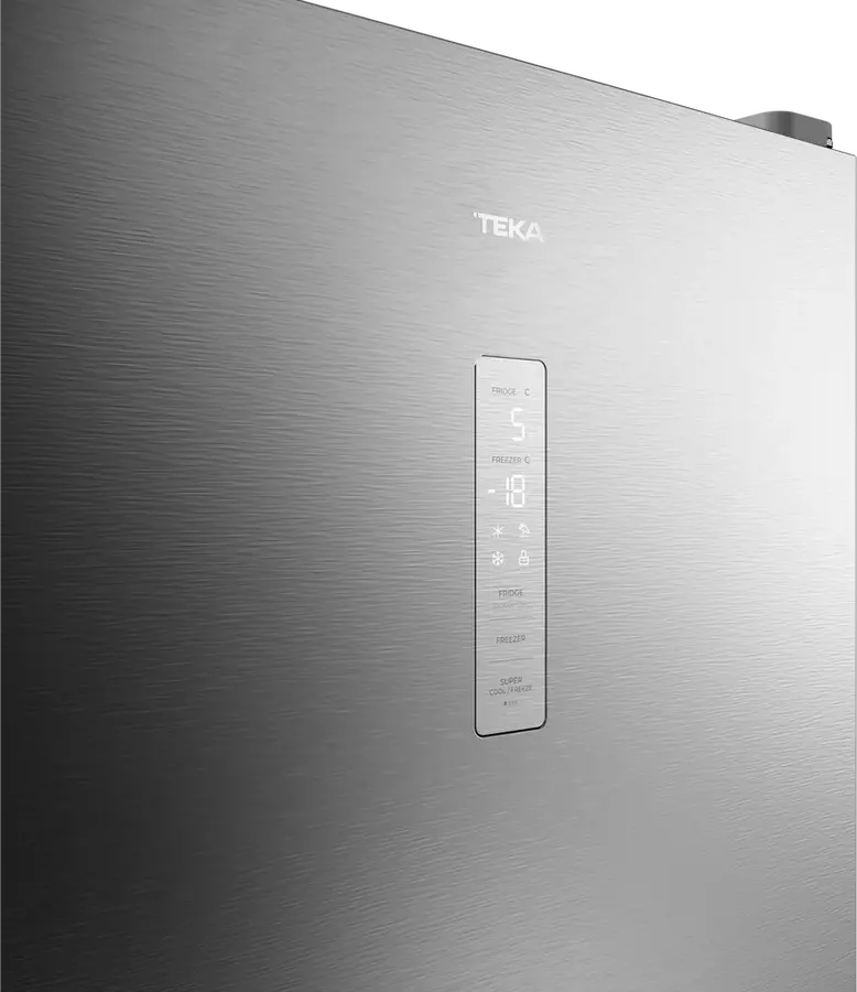 Холодильник Teka RBF 84680 SS с морозильной камерой, Total No Frost, Inox, инверторный мотор, DualTemp, Metal Cooling, объем 338 л, 60x70x185 см