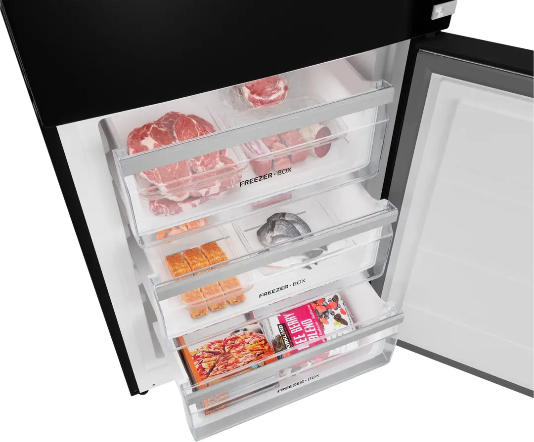 Teka RBF 44630 BK Free Standing Combi Refrigerator, Total No Frost, Inverter Motor, Black, 310L Capacity, Energy Class D, 188x60x63 cm