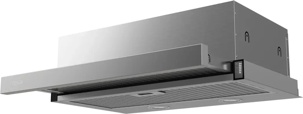 Teka CNL 6415 Telescopic Pull-out Hood, 600mm Stainless Steel Anti-fingerprint, EcoPower Motor, 393 m3/h Extraction, LED Lighting, Energy Class A