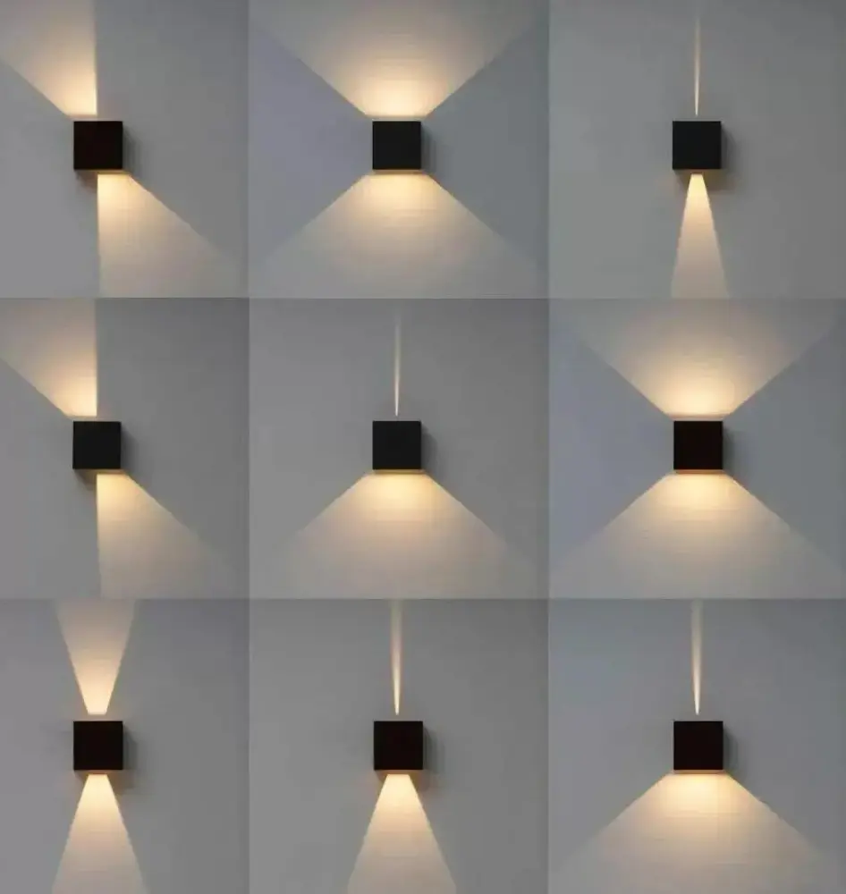 ProLed Otto WL-1101 Architectural Outdoor Wall Light, 6W COB LED, IP54 Waterproof, Adjustable Beam Angle Up/Down, Warm White 3000K, Aluminum