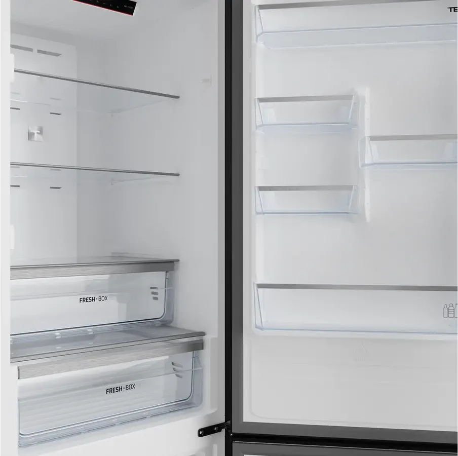 Teka RBF 44630 BK Free Standing Combi Refrigerator, Total No Frost, Inverter Motor, Black, 310L Capacity, Energy Class D, 188x60x63 cm