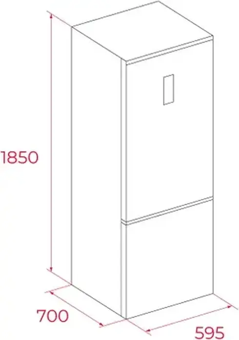 Frigider Combinat Teka RBF 64670 SS, Total No Frost, Motor Inverter, Inox, Clasa Energetică C, Volum 338L, Dimensiuni 60x70x185 cm