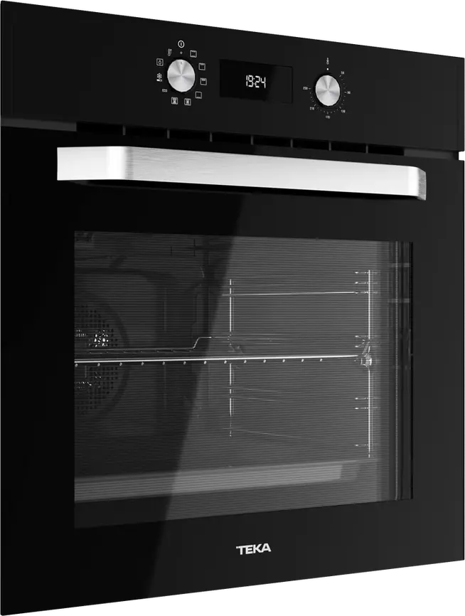Teka HCB 6535 BK Multifunction Built-in Oven, Black Crystal, 70L Capacity, Energy Class A+, 8 Cooking Functions, HydroClean Steam Cleaning, 59.5x59.5 cm