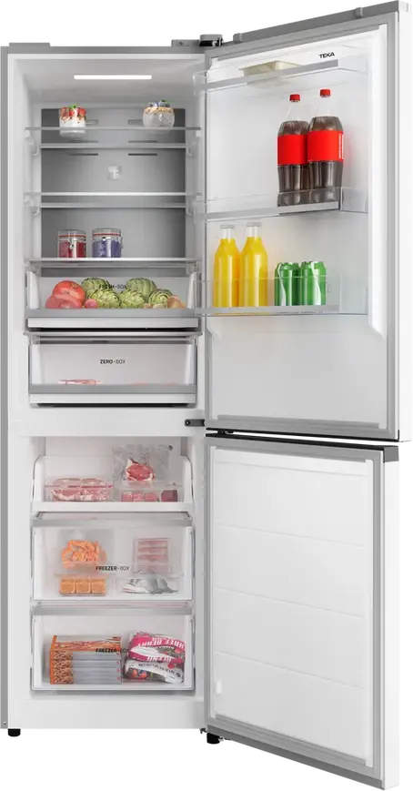 Teka RBF 64670 WH Free-standing Bottom Freezer Refrigerator, Total No Frost, 338L Capacity, Energy Class C, White, 59.5x70x185 cm