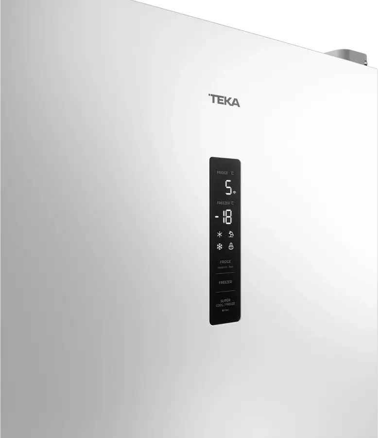 Teka RBF 64670 WH Free-standing Bottom Freezer Refrigerator, Total No Frost, 338L Capacity, Energy Class C, White, 59.5x70x185 cm