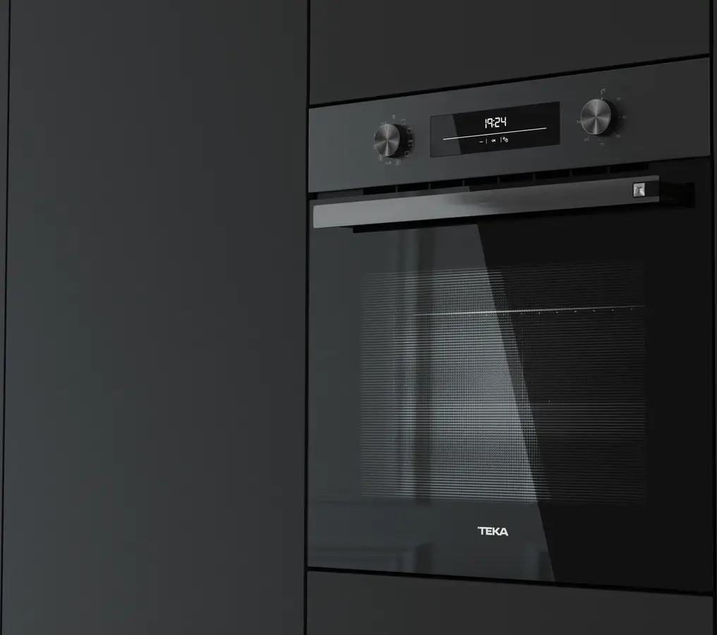 Teka HSB 6350 FBK Neo Multifunction Built-in Oven, Full Black, A+ Energy Class, 70L Capacity, 8 Functions, HydroClean, ThermoSeal, LED Timer